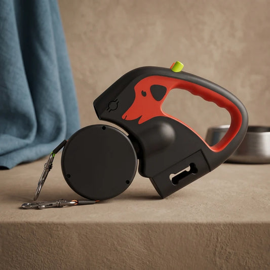 Zovelta SyncroDuo - Correa Retráctil Doble con Luz LED
