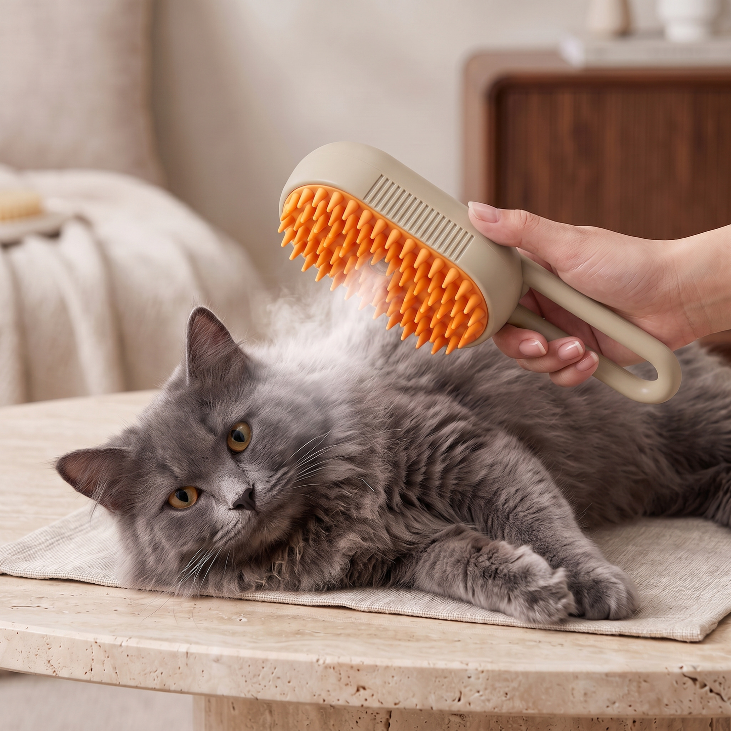3-in-1 Brush - Brushes, massages, and moisturizes