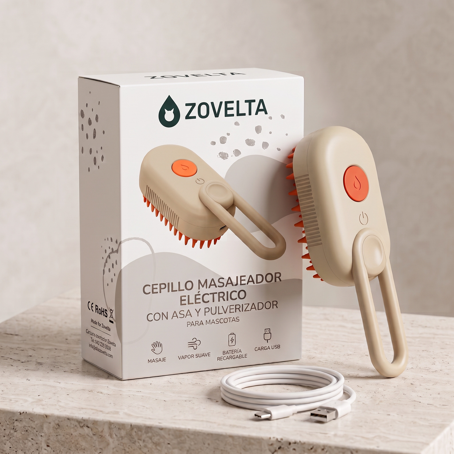 3-in-1 Brush - Brushes, massages, and moisturizes